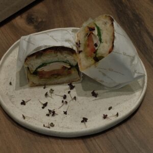 Homemade Focaccia Turkey Sandwich